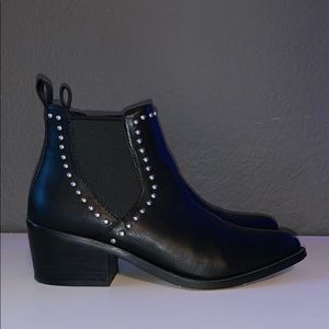 Black Studded Steve Madden Booties
